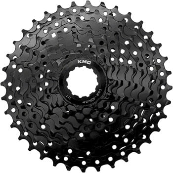 KMC REACT Cassette - 9-Speed, 11-36t, HG Driver Compatible, Black