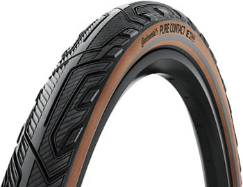 Continental Pure Contact Tire - 700 x 47, Clincher, Folding, Black/Coffee/Graphite Reflex, Vectran / PolyX Breaker, E50