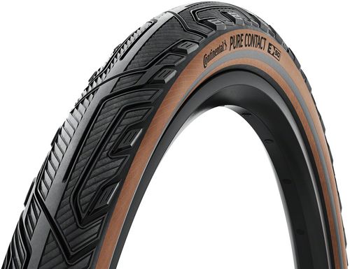 Continental Pure Contact Tire - 700 x 55, Clincher, Folding, Black/Coffee/Graphite Reflex, Vectran / PolyX Breaker, E50