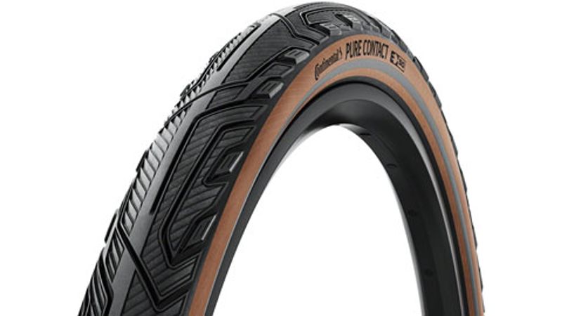 Continental Pure Contact Tire 27.5 x 2.2 Clincher Folding Black Coffee Graphite Reflex Vectran PolyX Breaker E50