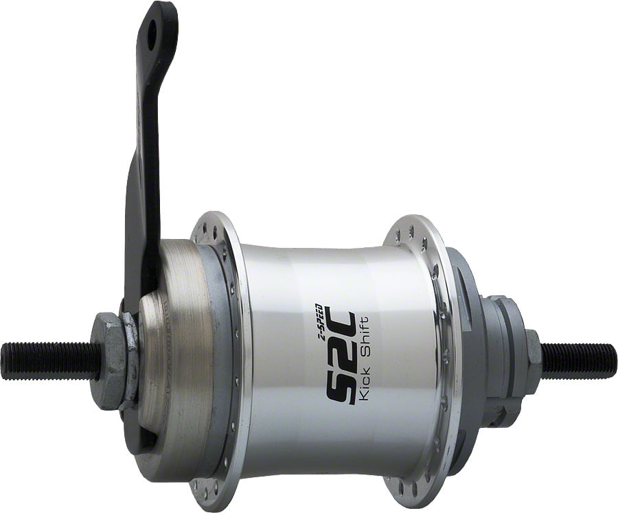 Sturmey-Archer S2C Kick-Shift Hub Kit 36h 116mm Silver with
