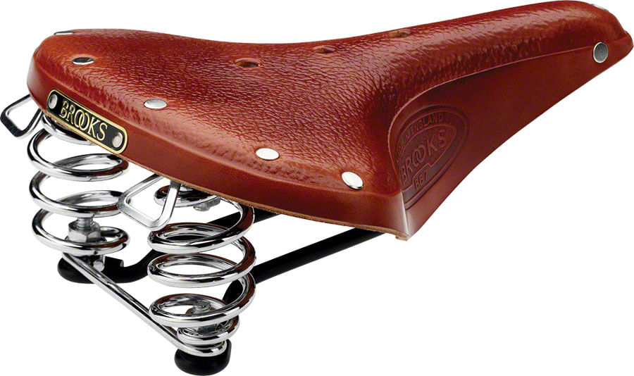 Brooks B67 Saddle - Steel, Honey, Men's | FastStore PDP