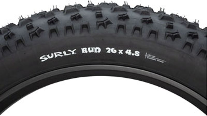 Surly Bud Tire - 26 x 4.8, Tubeless, Folding, Black, 120tpi
