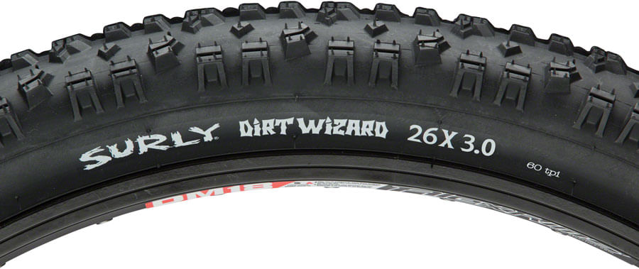 SURLY タイヤ dirt wizard 26×3.0 Surly Dirt Wizard Tire - 26 x 3.0, Tubeless, Folding, Black, 60tpi