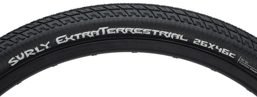 SURLY EXTRATERRESTRIAL 26 x 46 タイヤ Surly ExtraTerrestrial Tire - 26 x 46c, Tubeless, Black/Slate