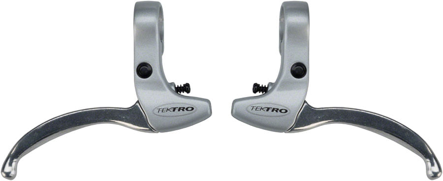 Tektro CL332RS 3-Finger Alloy Linear Pull Brake Lever Set Silver