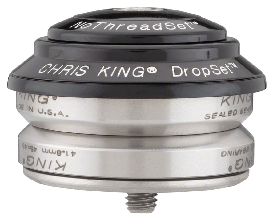 パーツ Chris King DropSet4 42/42 45 Black Chris King DropSet 4 Headset - 1-1/8