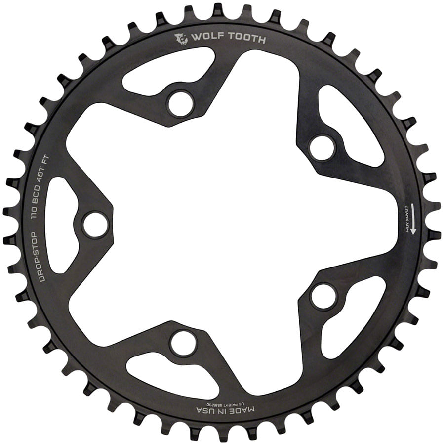 Wolf Tooth 110 BCD Cyclocross and Road Chainring - 44t, 110 BCD, 5