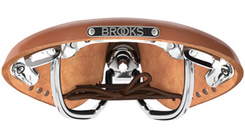 Brooks B17 Carved Saddle - Steel, Honey