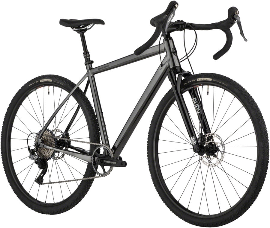 Salsa Stormchaser GRX 810 1x SUS Bike - 700c, Aluminum, Black