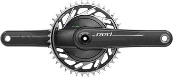 SRAM RED 1x XPLR AXS Power Meter Wide Crankset - 175mm, 13-Speed, 40t Threaded Mount, 8-Bolt PM Spider, DUB Spindle, Natural Carbon, E1