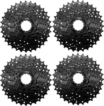 KMC REACT Cassette - 9-Speed, 11-32t, HG Driver Compatible, Black, 4 pk.