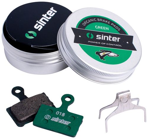 Sinter Green s2032 Compound Organic Disc Brake Pads - Shimano Type K, Sinter Type 018, One Pair