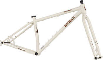 Surly Karate Monkey Frameset - 27.5", Steel, Snow Mold White, X-Small