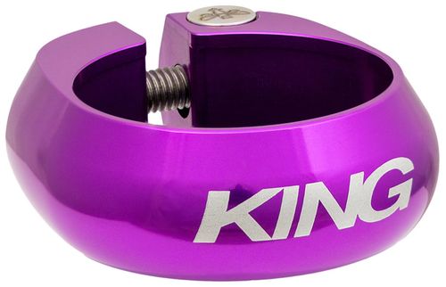 Chris King Seatpost Clamp - 34.9mm, Bolt-On, 3D Violet