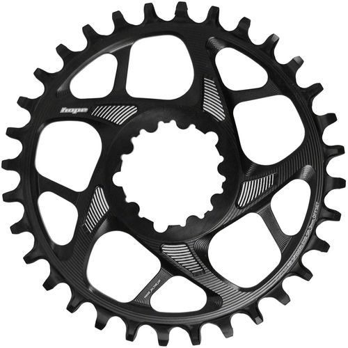 Hope Spiderless Retainer Chainring - 28t, SRAM Direct Mount, 3mm Offset, R22, Black