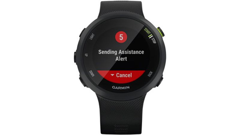 Garmin - Forerunner 45 GPS Smartwatch 42mm Fiber-Reinforced good Polymer - Black