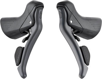 microSHIFT Sword Drop Bar Shifter/Brake Lever Set - 2x, 10-Speed, Sword Compatible, Gray, Version B