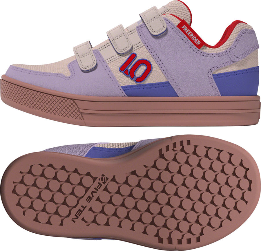 Five Ten Freerider Kid's VCS Flat Shoes - Putty Mauve/Pure Ruby