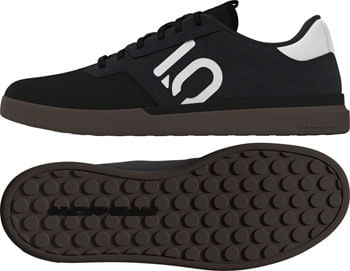 Five Ten Sleuth Canvas Flat Shoes - Men's, Core Black/Core Black/FTWR White, 7.5