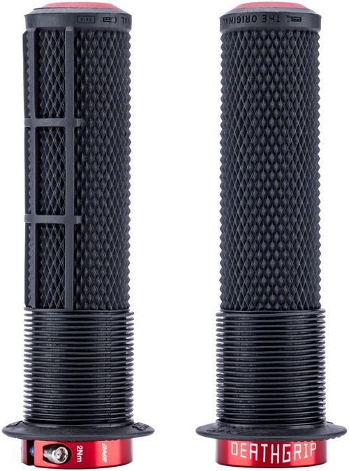 DMR DeathGrip 2 Race Edition Grips - Thin, Lock-On, Black, Flanged
