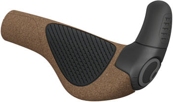 Ergon GP2 Evo BioKork Grips - Lock-On, Small, Black/Tan