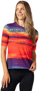 Terry Soleil Flow Short Sleeve Top - Women's, Sunset, Small