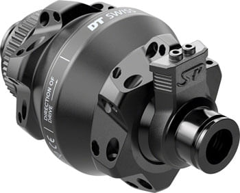 DT Swiss 350 Front Hub - 12 x 100mm, Center-Lock, Black, 24H, Dynamo Shutter 35P, Straight Pull