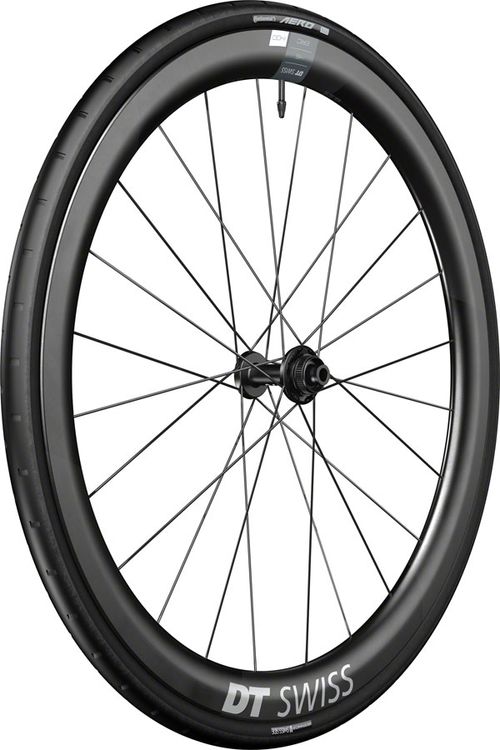 DT Swiss ERC 1400 DiCut 45 Front Wheel - 700, 12 x 100mm, Center-Lock, Black, WTS w/Aero 111 Tire