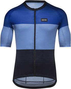 Gorewear Spirit Stripes Jersey - Ultramarine Blue/Scrub Bluee, Men's, Large