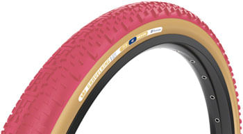 Panaracer GravelKing X1 Tire - 700 x 45, Tubeless, Folding, Cranberry/Brown