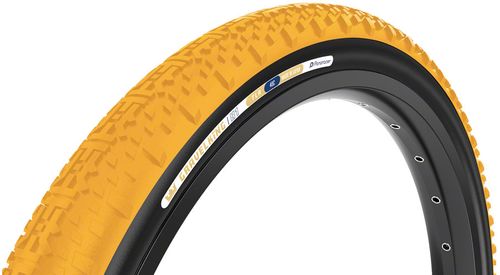 Panaracer GravelKing X1 Tire - 700 x 45, Tubeless, Folding, Honey Butter/Black