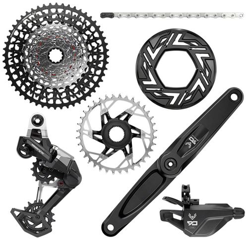 SRAM Eagle 90 Ebike Groupset -  170mm, Bosch, 36T, Clip-on Guard, Chain, XS-1275 10-52t, Single Click Shifter, Rear Derailleur