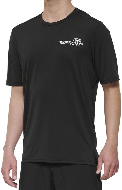 100% Airmatic Short Sleeve Jersey - Black, Men's, Large