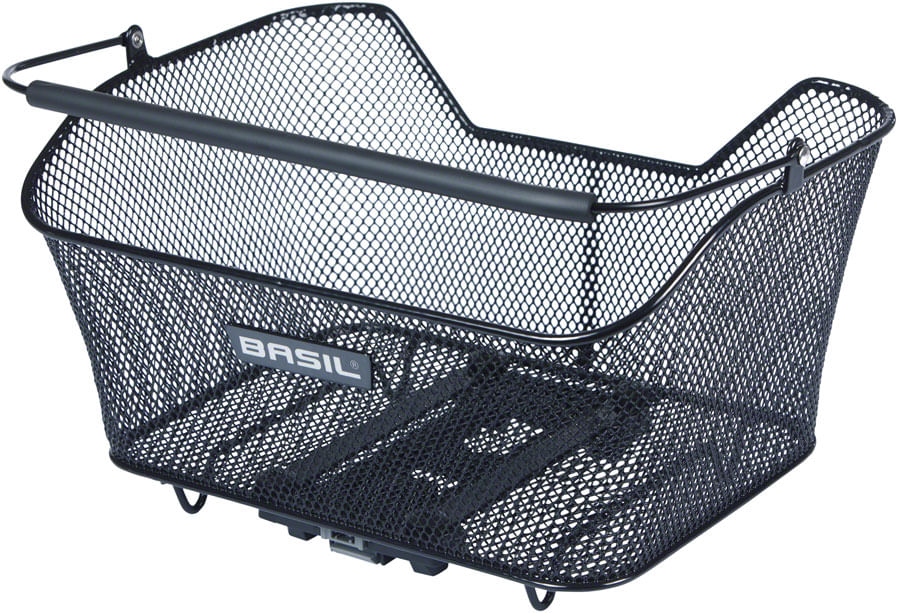 Basil Base M MIK Rear Basket - Black | FastStore PDP