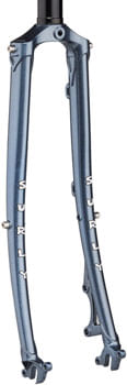 Surly Straggler Fork - 700c, QRx100mm, 1-1/8" Straight Steerer, 400mm Axle To Crown, Steel, Cold Steel Blue