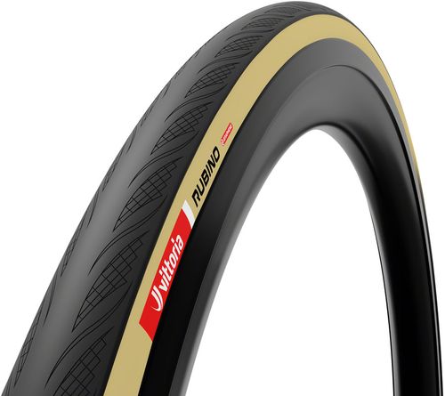 Vittoria Rubino V Tire - 700 x 32, Clincher, Folding, Black/Tan, 1C Graphene + Silica, G2.0