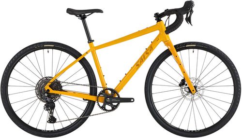Salsa Journeyer Drop Bar Cues 1x11 Bike - 700c, Aluminum, Mustard, 60cm