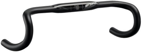 FSA Energy Super Compact Handlebar, 31.8mm Clamp Diameter, 380mm Width, Compact Drop Profile – Black