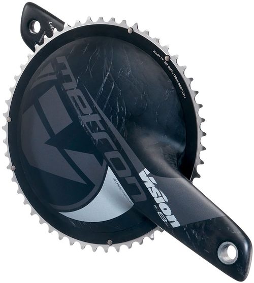 Vision Metron TT Crankset, 2x 53/39T Chainrings, 165mm Arm Length, 130BCD, 386EVO Spindle – Carbon