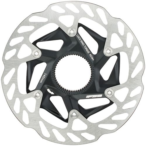 FSA K-Force WE Rotor, 160mm Diameter, Center Lock Mount, Disc Brake Compatible – Black