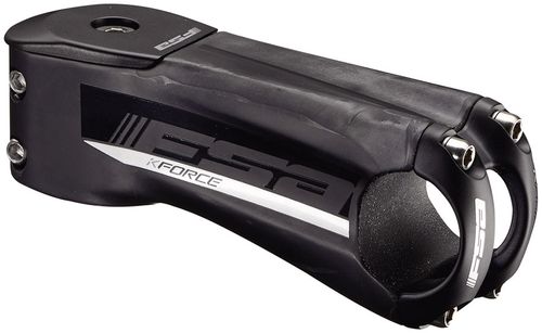 FSA K-Force Light Stem, 31.8mm Clamp Diameter, 100mm Length, -6° Angle, Lightweight Road Profile – Carbon