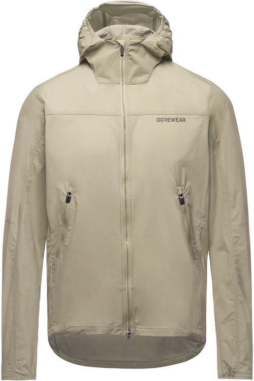 Gorewear Fernflow Hooded Windbreaker - Beige, Men's, Medium