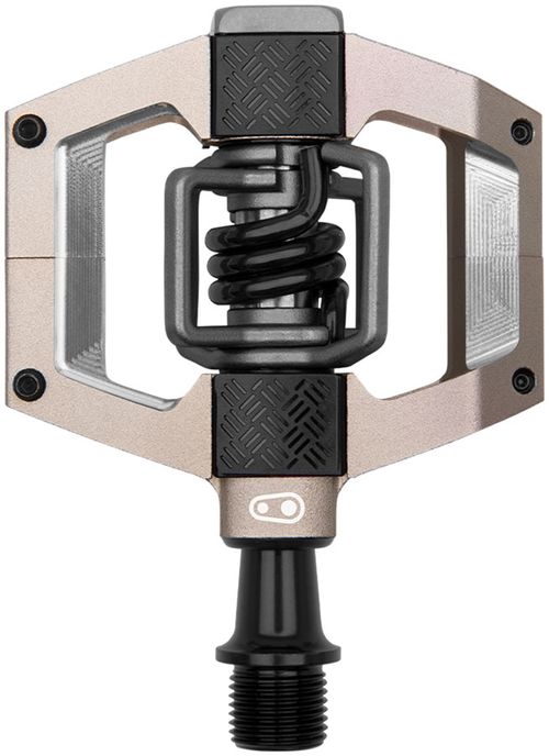 Crankbrothers Mallet Trail Pedals - Dual Sided Clipless with Platform, Aluminum, 9/16", Champange