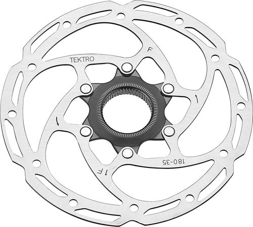 Tektro TR180-35 Disc Brake Rotor - 180mm, Center-Lock, 1.8mm Thickness