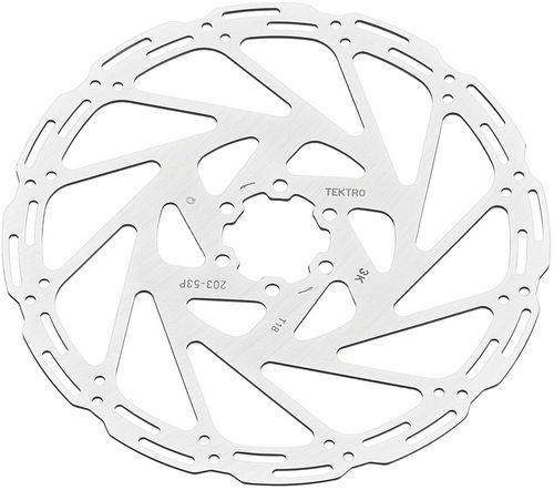 Tektro TR203-53 Disc Rotor - 203mm, 6-Bolt, 1.8mm Thickness, For 4-Piston Calipers