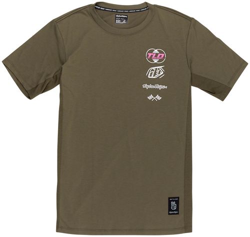 Troy Lee Designs Skyline Short Sleeve Ride Tee – Worldwide Caper, Small