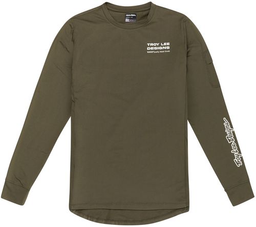 Troy Lee Designs Ruckus Long Sleeve Ride Tee – Factory Caper, Small