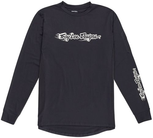 Troy Lee Designs Ruckus Long Sleeve Ride Tee – Burn Out Carbon, Large