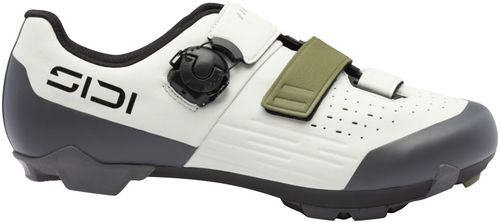 SIDI Silvis XC Clipless Shoes - Mens, Ice White/Olive Green, 41.5